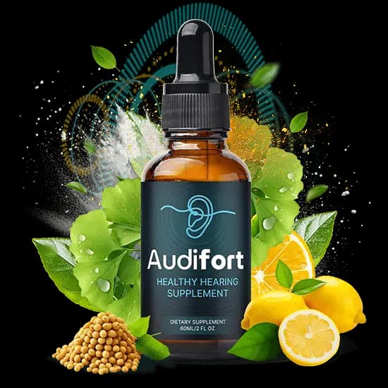 AudiFort Supplement Facts bottle label